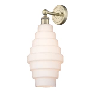 A thumbnail of the Innovations Lighting 616-1W-20-8 Cascade Sconce Antique Brass / White