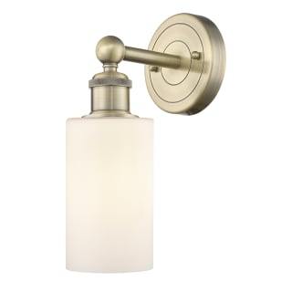 A thumbnail of the Innovations Lighting 616-1W-11-4 Clymer Sconce Antique Brass / Matte White