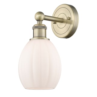 A thumbnail of the Innovations Lighting 616-1W-13-6 Eaton Sconce Antique Brass / Matte White