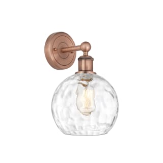 A thumbnail of the Innovations Lighting 616-1W-13-8 Athens Sconce Antique Copper / Clear Water Glass