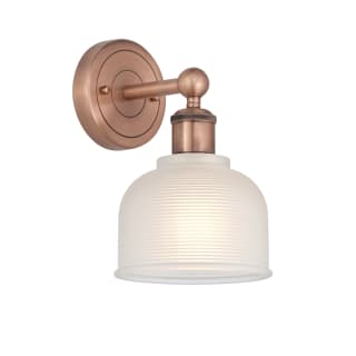 A thumbnail of the Innovations Lighting 616-1W-11-6 Dayton Sconce Antique Copper / White