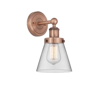 A thumbnail of the Innovations Lighting 616-1W-10-7 Cone Sconce Antique Copper / Clear