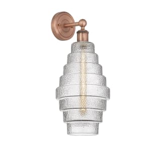 A thumbnail of the Innovations Lighting 616-1W-20-8 Cascade Sconce Antique Copper / Clear