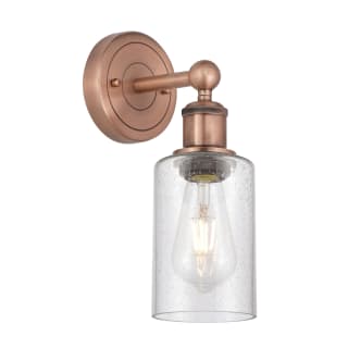 A thumbnail of the Innovations Lighting 616-1W-11-4 Clymer Sconce Antique Copper / Seedy