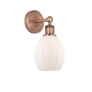 A thumbnail of the Innovations Lighting 616-1W-13-6 Eaton Sconce Antique Copper / Matte White