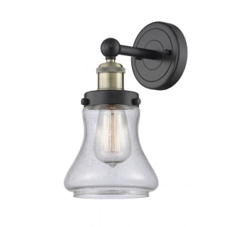 A thumbnail of the Innovations Lighting 616-1W-10-7 Bellmont Sconce Black Antique Brass / Seedy