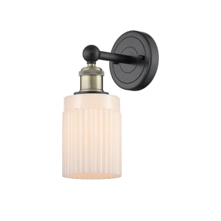 A thumbnail of the Innovations Lighting 616-1W-12-5 Hadley Sconce Black Antique Brass / Matte White