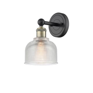 A thumbnail of the Innovations Lighting 616-1W-11-6 Dayton Sconce Black Antique Brass / Clear