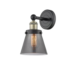 A thumbnail of the Innovations Lighting 616-1W-10-7 Cone Sconce Black Antique Brass / Plated Smoke
