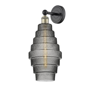 A thumbnail of the Innovations Lighting 616-1W-20-8 Cascade Sconce Black Antique Brass / Smoked