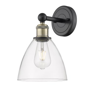 A thumbnail of the Innovations Lighting 616-1W-12-8 Bristol Sconce Black Antique Brass / Clear