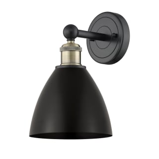 A thumbnail of the Innovations Lighting 616-1W-12-8 Metal Bristol Sconce Black Antique Brass / Matte Black