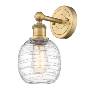 A thumbnail of the Innovations Lighting 616-1W-12-6 Belfast Sconce Brushed Brass / Deco Swirl