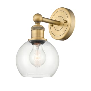 A thumbnail of the Innovations Lighting 616-1W-11-6 Athens Sconce Brushed Brass / Clear