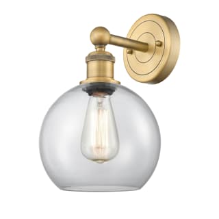 A thumbnail of the Innovations Lighting 616-1W-13-8 Athens Sconce Brushed Brass / Clear