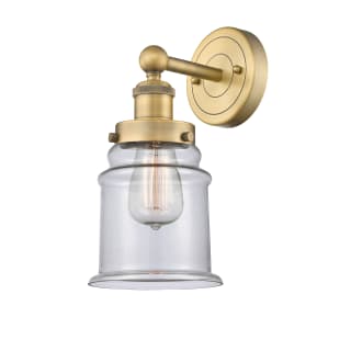 A thumbnail of the Innovations Lighting 616-1W-13-6 Canton Sconce Brushed Brass / Clear