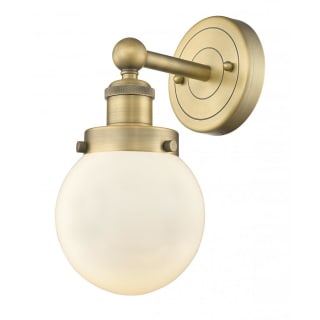 A thumbnail of the Innovations Lighting 616-1W-10-7 Beacon Sconce Brushed Brass / Matte White