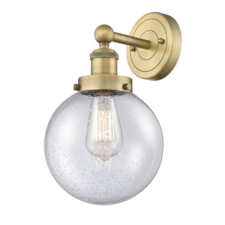 A thumbnail of the Innovations Lighting 616-1W-10-7-L Beacon Sconce Brushed Brass / Seedy