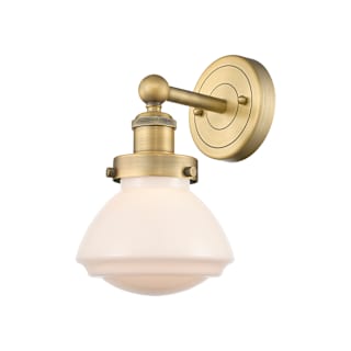 A thumbnail of the Innovations Lighting 616-1W-10-7 Olean Sconce Brushed Brass / Matte White