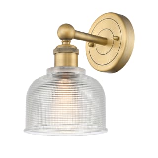 A thumbnail of the Innovations Lighting 616-1W-11-6 Dayton Sconce Brushed Brass / Clear