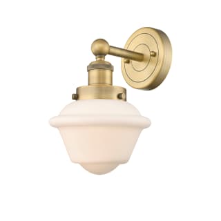 A thumbnail of the Innovations Lighting 616-1W-10-7 Oxford Sconce Brushed Brass / Matte White