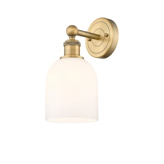 A thumbnail of the Innovations Lighting 616-1W 12 6 Bella Sconce Brushed Brass / Glossy White