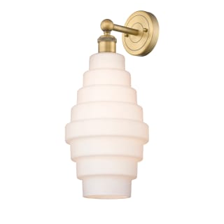 A thumbnail of the Innovations Lighting 616-1W-20-8 Cascade Sconce Brushed Brass / White