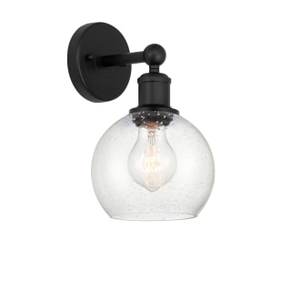 A thumbnail of the Innovations Lighting 616-1W-11-6 Athens Sconce Matte Black / Seedy