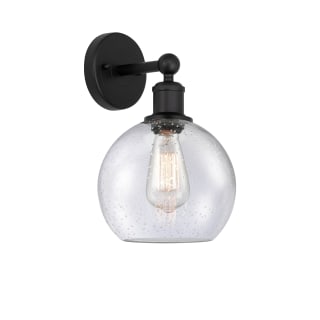 A thumbnail of the Innovations Lighting 616-1W-13-8 Athens Sconce Matte Black / Seedy