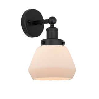 A thumbnail of the Innovations Lighting 616-1W-10-7 Fulton Sconce Matte Black / Matte White