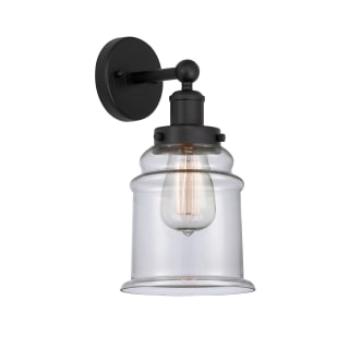 A thumbnail of the Innovations Lighting 616-1W-13-6 Canton Sconce Matte Black / Clear