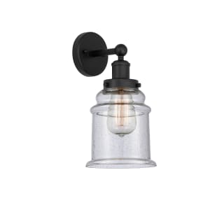 A thumbnail of the Innovations Lighting 616-1W-13-6 Canton Sconce Matte Black / Seedy