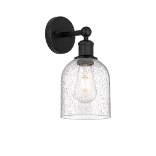 A thumbnail of the Innovations Lighting 616-1W 12 6 Bella Sconce Matte Black / Seedy