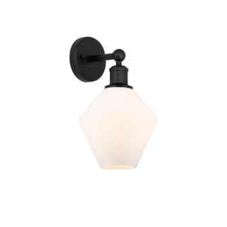 A thumbnail of the Innovations Lighting 616-1W-14-8 Cindyrella Sconce Matte Black / Cased Matte White