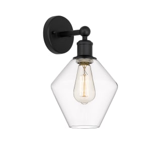 A thumbnail of the Innovations Lighting 616-1W-14-8 Cindyrella Sconce Matte Black / Clear