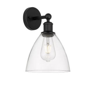 A thumbnail of the Innovations Lighting 616-1W-12-8 Bristol Sconce Matte Black / Clear