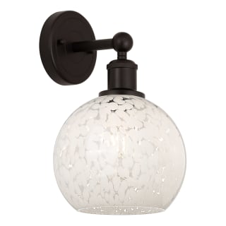 A thumbnail of the Innovations Lighting 616-1W 12 8 White Mouchette Sconce Oil Rubbed Bronze