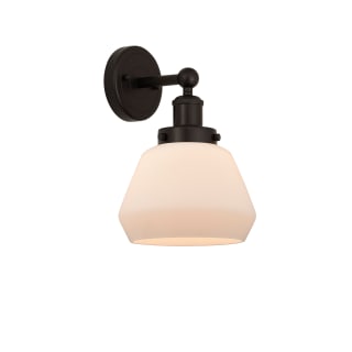 A thumbnail of the Innovations Lighting 616-1W-10-7 Fulton Sconce Oil Rubbed Bronze / Matte White