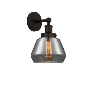 A thumbnail of the Innovations Lighting 616-1W-10-7 Fulton Sconce Oil Rubbed Bronze / Plated Smoke