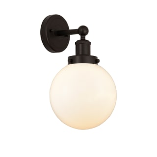 A thumbnail of the Innovations Lighting 616-1W-10-7-L Beacon Sconce Oil Rubbed Bronze / Matte White