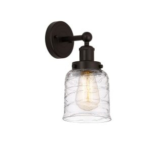 A thumbnail of the Innovations Lighting 616-1W-10-7 Bell Sconce Oil Rubbed Bronze / Clear Deco Swirl