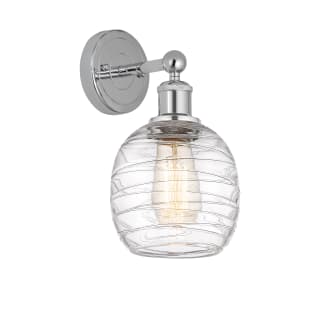 A thumbnail of the Innovations Lighting 616-1W-12-6 Belfast Sconce Polished Chrome / Deco Swirl