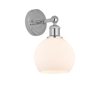 A thumbnail of the Innovations Lighting 616-1W-11-6 Athens Sconce Polished Chrome / Matte White