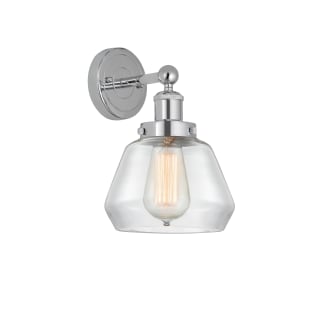 A thumbnail of the Innovations Lighting 616-1W-10-7 Fulton Sconce Polished Chrome / Clear