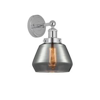 A thumbnail of the Innovations Lighting 616-1W-10-7 Fulton Sconce Polished Chrome / Plated Smoke