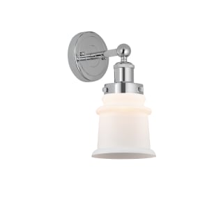 A thumbnail of the Innovations Lighting 616-1W-11-5 Canton Sconce Polished Chrome / Matte White