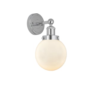 A thumbnail of the Innovations Lighting 616-1W-10-7 Beacon Sconce Polished Chrome / Matte White