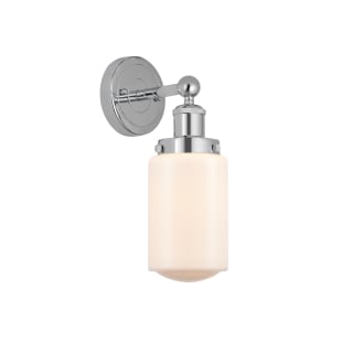 A thumbnail of the Innovations Lighting 616-1W-10-7 Dover Sconce Polished Chrome / Matte White