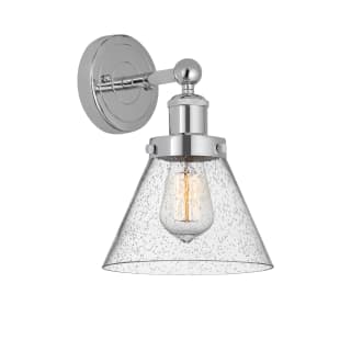 A thumbnail of the Innovations Lighting 616-1W-12-8 Cone Sconce Polished Chrome / Seedy