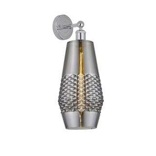 A thumbnail of the Innovations Lighting 616-1W-19-7 Windham Sconce Polished Chrome / Smoked